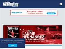 Tablet Screenshot of insidegymnastics.com